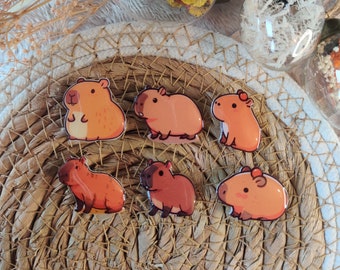 Cute capybara pin