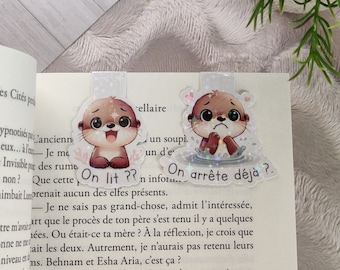 Marque page magnétique avec une illustration de loutre