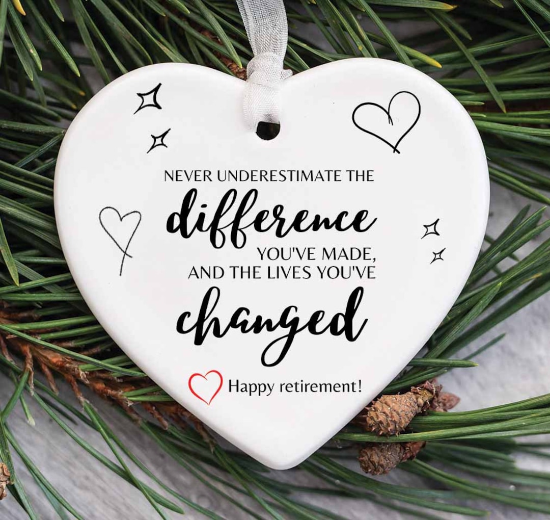 Retirement Ornament, Personalized Retirement Gift, Appreciation Gift