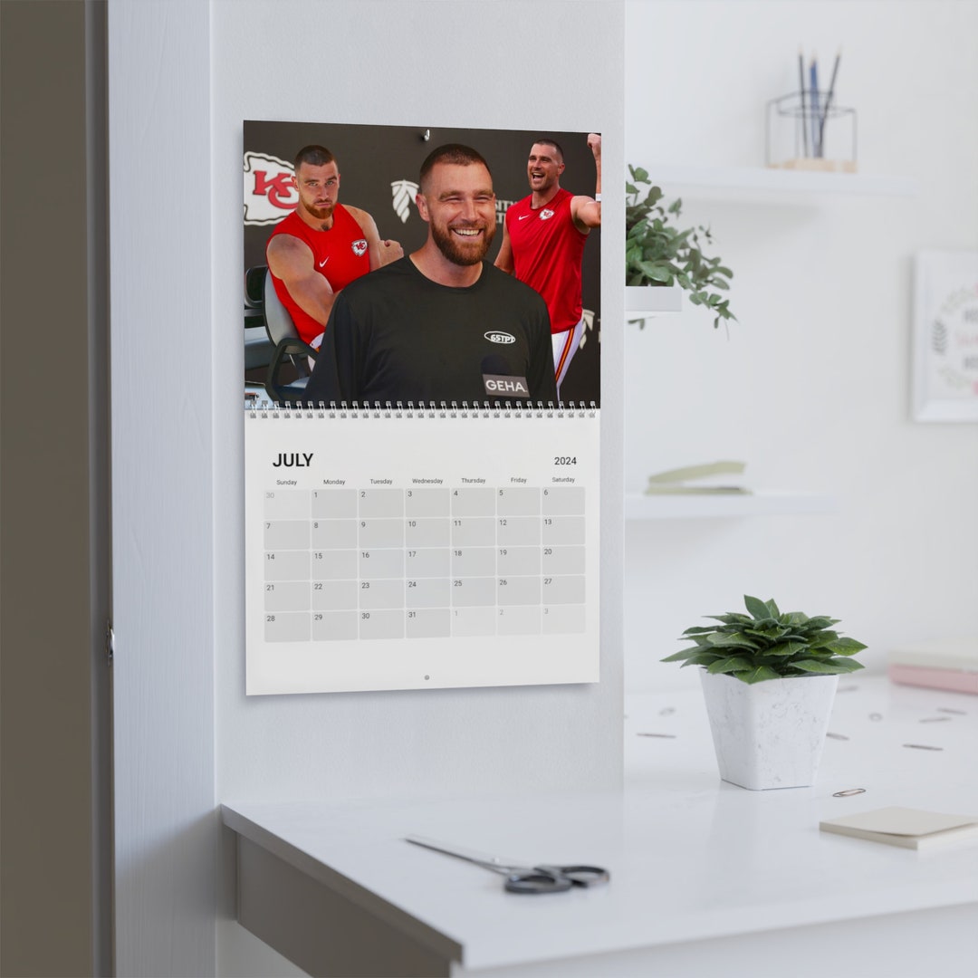 Travis Kelce 2024 Wall Calendar Etsy Australia