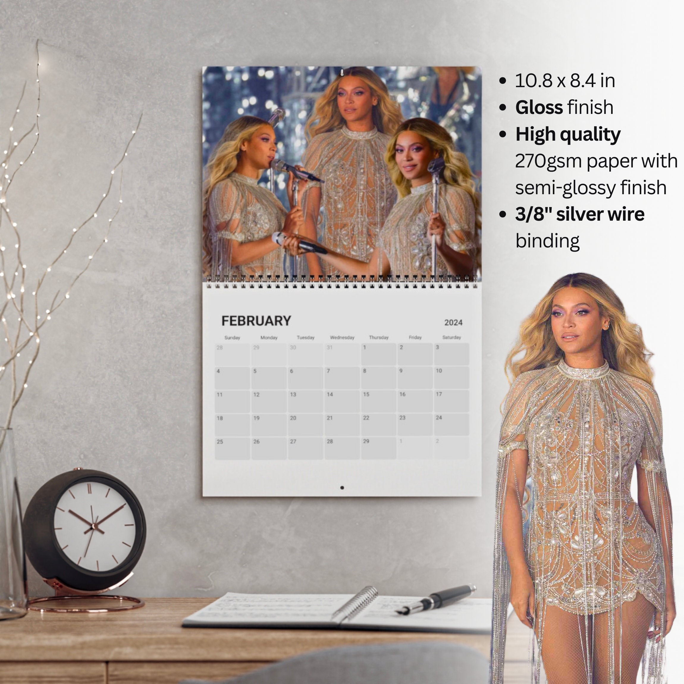 Beyonce Renaissance Tour 2025 Wall Calendar, Beyonce Fan Gift sold by