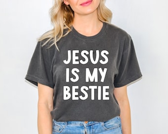Jesús es mi Bestie SVG, Faith svg, Christian svg, Bible Verse svg, Religion svg, Diseño para camisas, sudaderas con capucha, bolsos de mano y tazas (¡DIGITAL!)