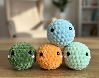 Gehäkelter Stressball | Anti-Stress-Hilfe Geschenk | Handgemachtes Fidget Toy | Anti Stressball Stofftier | Stresshilfe | Stressspielzeug