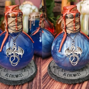 Mana Potion | Color Changing | Choose a Charm | Medieval Fantasy Potion | Magic Potion Bottle | Apothecary Magic Bottle