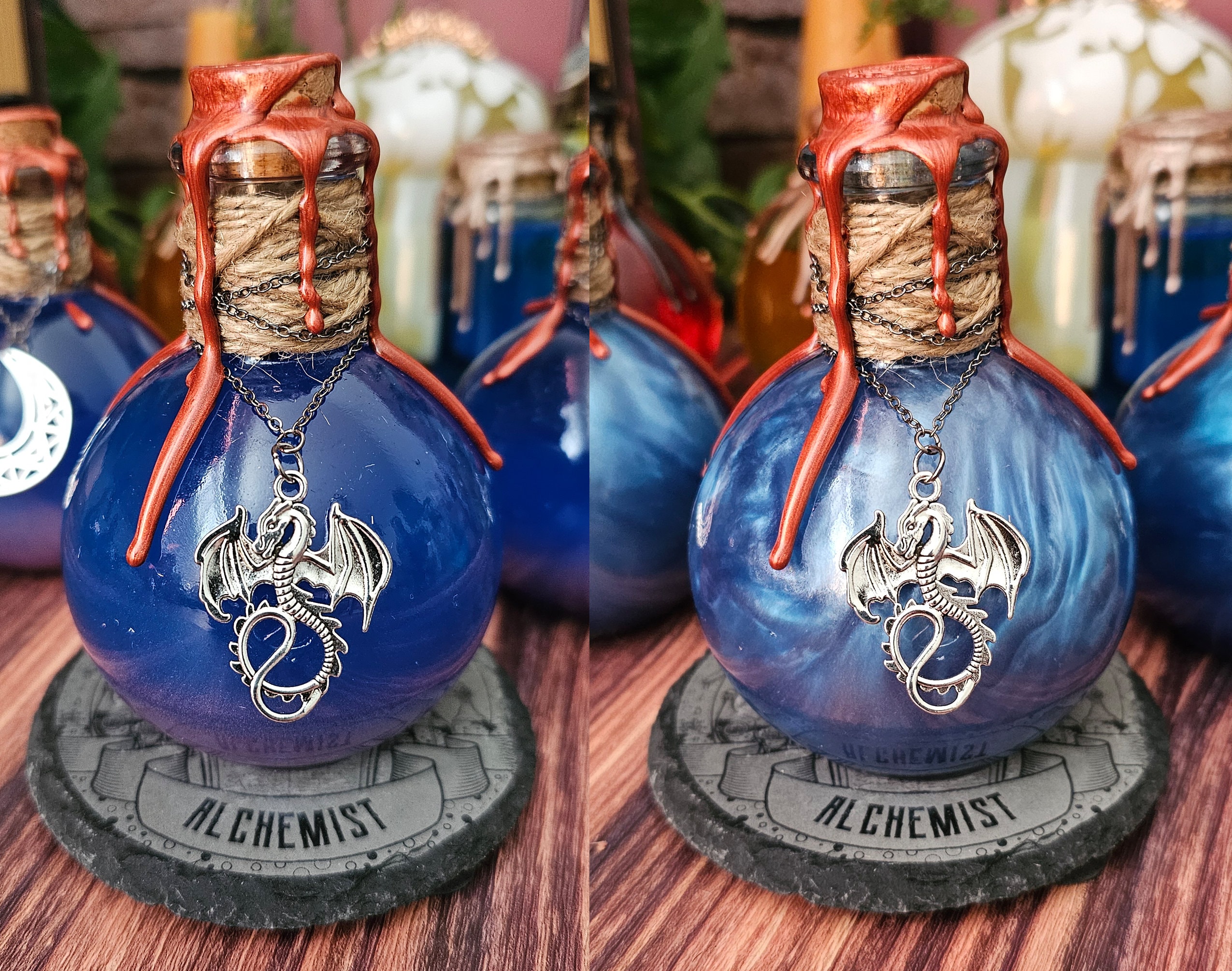 【美品】リヤドロ／純粋な心 CHILDHOOD FANTASY／9356 Color Changing Mana Potion: Medieval Fantasy Bottle With Charm - Etsy