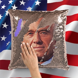 ROBERT F KENNEDY - RFK Jr. Fan Sequin Pillow Case