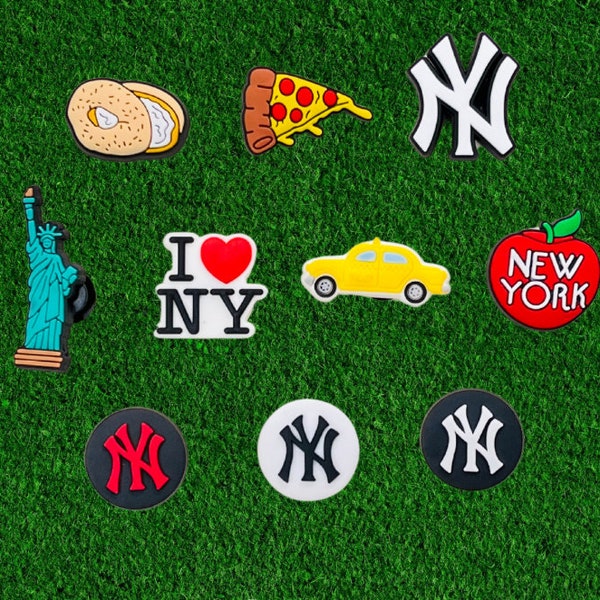 NYC Croc Charms | New York Shoe Charms | Long Island | Brooklyn | Harlem | Big Apple | Taxi Cab | Liberty | Charms By Charm Locker