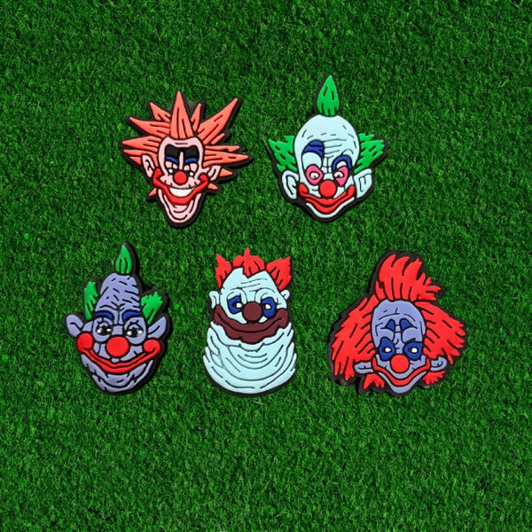 Clown Croc Charms | Creepy Shoe Charms | Scary Clown | Horror Charms | Halloween | Charms By Charm Locker