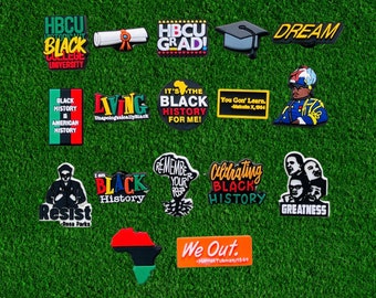 Black History Croc Charms | HBCU Shoe Charms | Shoe Accessories | Black College Charms By Charm Locker