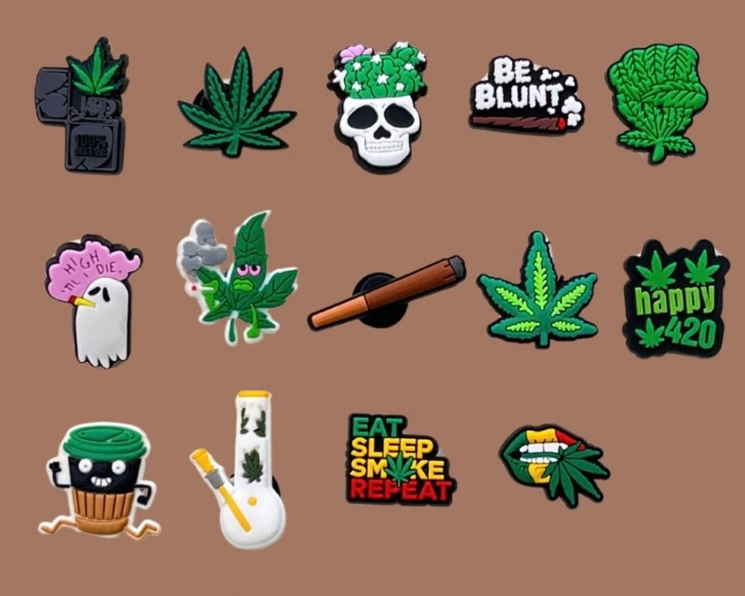 Weed Croc Charms Cannabis Shoe Charms Clog Shoe Accessories Marijuana