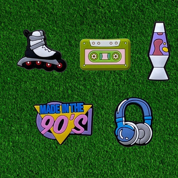 Lava Lamp Croc Charms | 90s Shoe Charms | Headphones | Rollerblades | Cassette Tape | Charms By Charm Locker