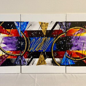 Acrylgemälde "Abstrakte Zukunft"