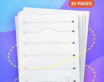 Pre-Writing Tracing Worksheets for Preschool — Printable Fine Motor Practice (30 Pages PDF)