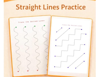 Preschool Tracing Worksheets | Lines, Shapes, Fine Motor Skills (PDF Printable Activity A4 Size)