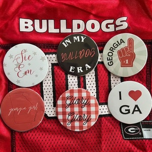 University of Georgia | Georgia College Game Day Sports Buttons