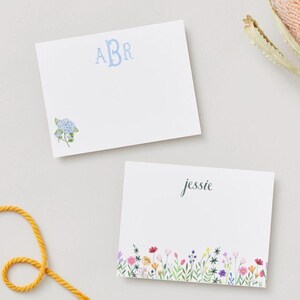 Floral Monogram Large Notepad | Personalized Stationary