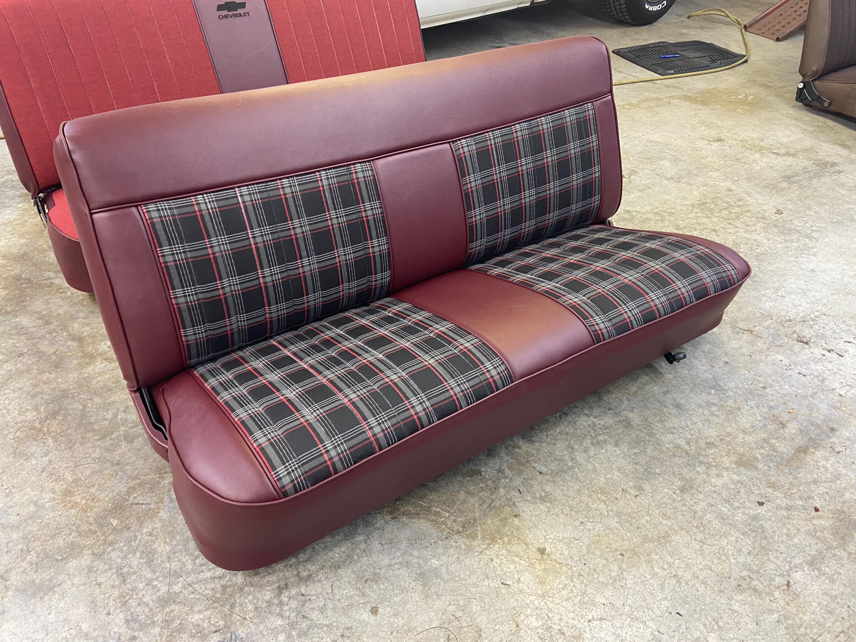 1973-1987 c10 Chevy truck new seat upholstery. Many options to choose from.