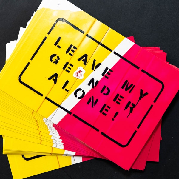 Postkarten - Leave my Gender alone - Design A6