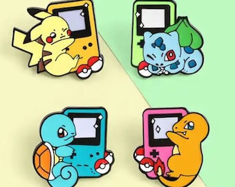 Cute Pocket Monster Videogame Anime Enamel Pin