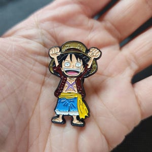 Japanese Anime Monkey Funny King of Pirates Ship Enamel Pin