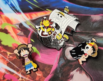 Thousand Sunny Enamel Pin, Pirate Anime Pin, Sunny Enamel Pin