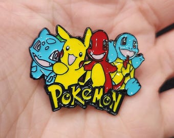 Pocket Videogame Anime Enamel Pin Starter Cute Japanese