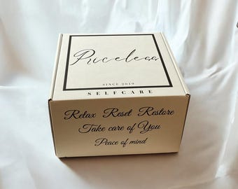 Caja de regalo de autocuidado, relajación y atención plena