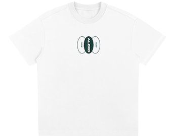 Schweres Baumwoll-T-Shirt mit locker sitzender Surf-Grafik
