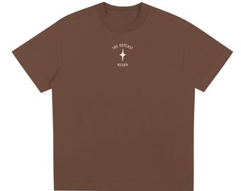 Schweres Baumwoll-T-Shirt mit locker sitzender Surf-Grafik