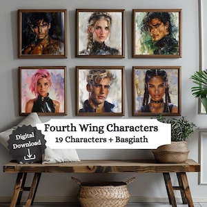 Fourth Wing Fanart Bundle | Bookish Prints | Fourth Wing | Fanart | Book Lover Gift