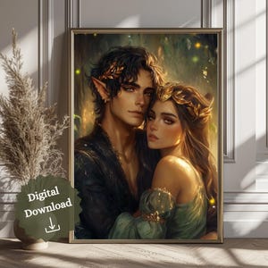 Cardan and Jude Digital Download Art Print | The Cruel Prince | Bookish Gift | Digital Art Prints