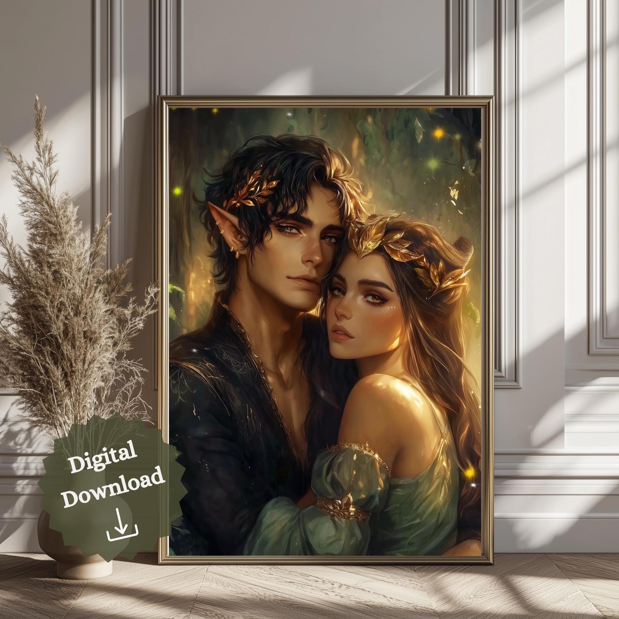 Cardan and Jude Digital Download Art Print | The Cruel Prince | Bookish Gift | Digital Art Prints