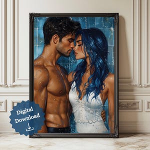 Darcy and Lance Digital Download Art Print | Zodiac Academy | Bookish Gift | Digital Art Prints