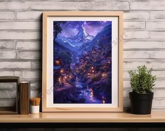 Velaris City of Starlight Poster: Buchliebhaber (AI)