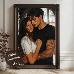 Tory and Darius Digital Download Art Print | Zodiac Academy | Bookish Gift | Digital Art Prints