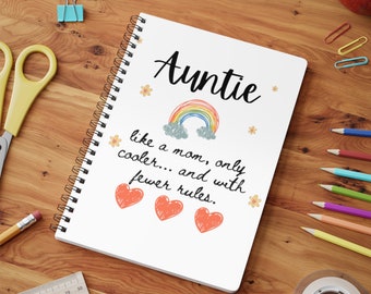 Tante A5 Journal, Tante Notebook, Tante Gift, Aandenken Cadeau, Tante Verjaardag, Grauation gift, Present, Oma, Mama