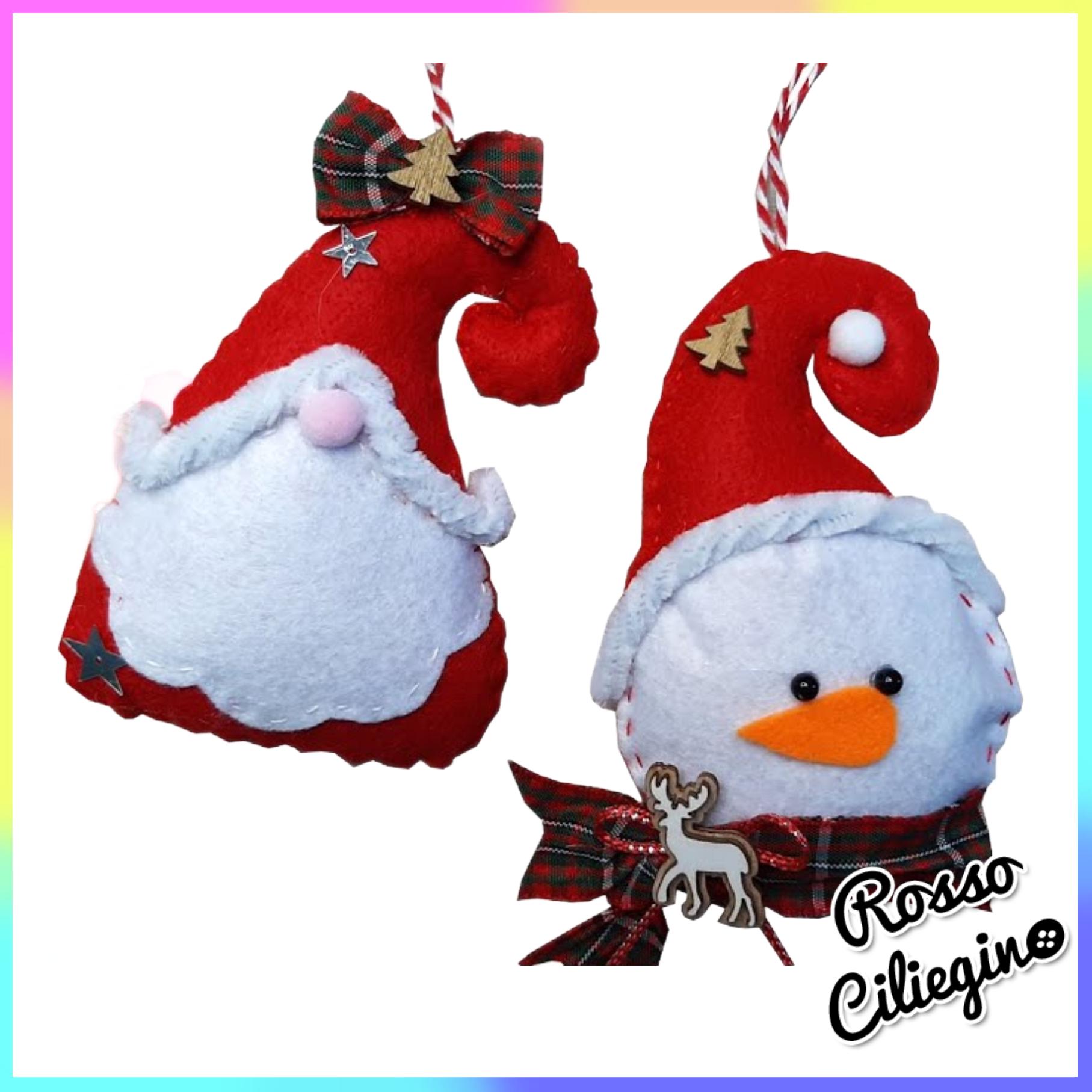Decorazioni del pupazzo di neve in legno per albero di Natale | Acquisti Online su