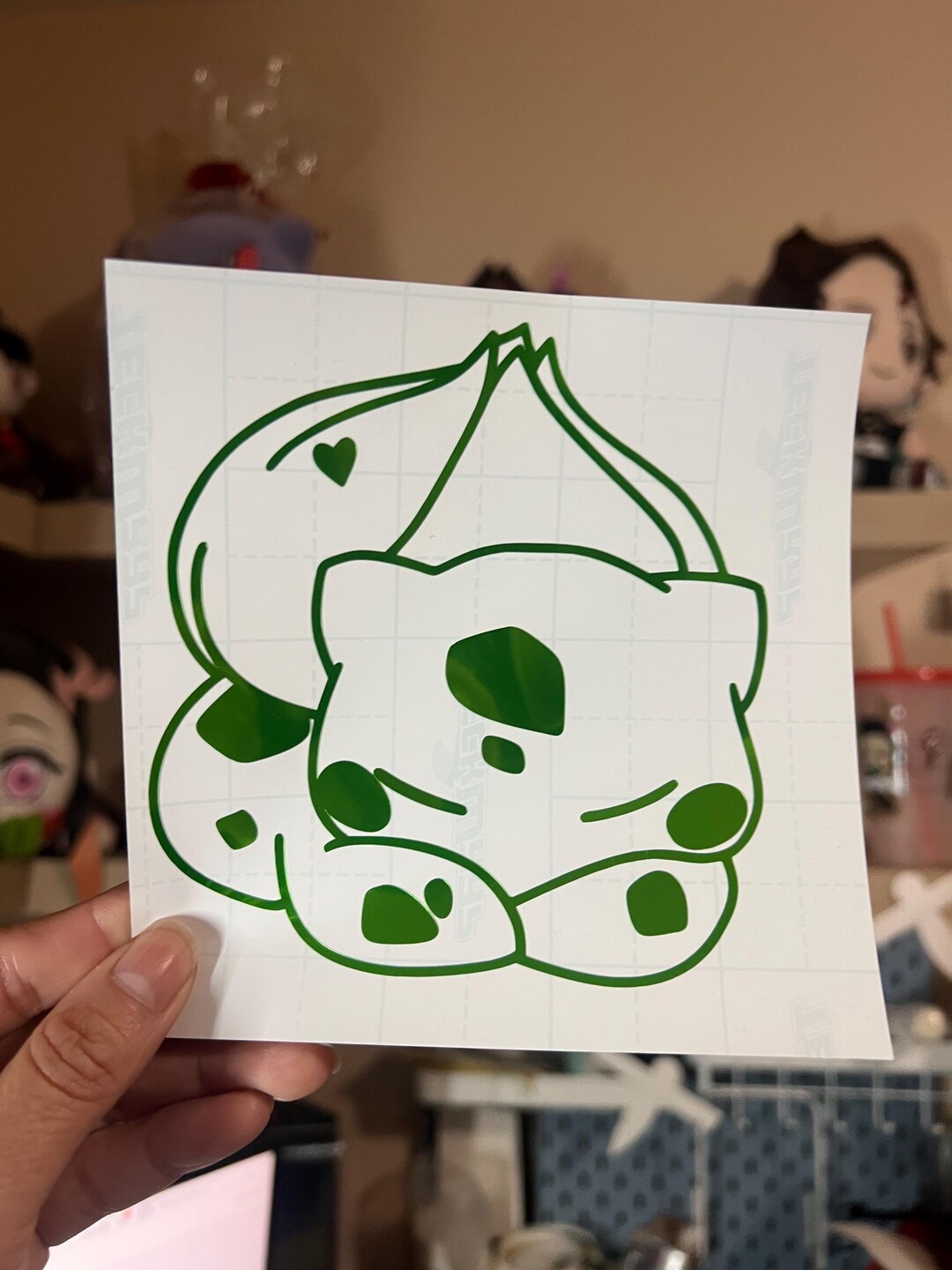 Sleeping Plant Bulbasaur Decal , Anime Gifts , Holographic Anime Car ...