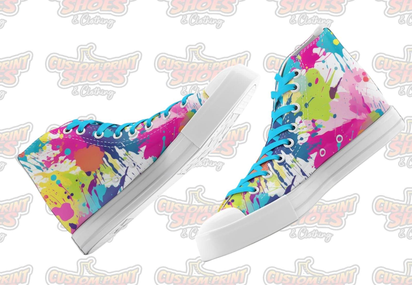 Neon Converse Shoes - Etsy