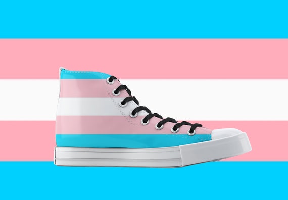 Custom Printed Converse Style Canvas Medium/high Top Trainers