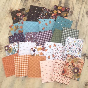The Awe of Autumn Fabric Fat Quarter Bundle: Sandy Gervais for Riley Blake Designs