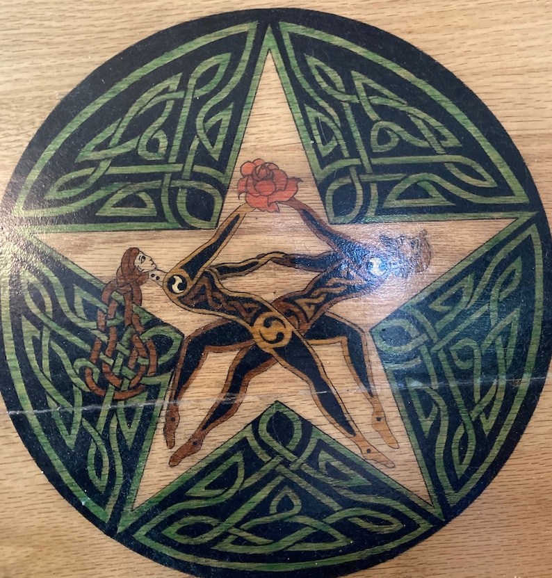 Upcycled Celtic Art Pagan Altar? Table - Etsy