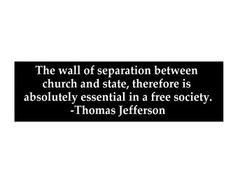 T. Jefferson on Separation