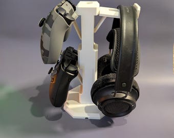 Multiple Controller And Headset Stand, Many color options, 3d printed, functional, decorative, modern, gift