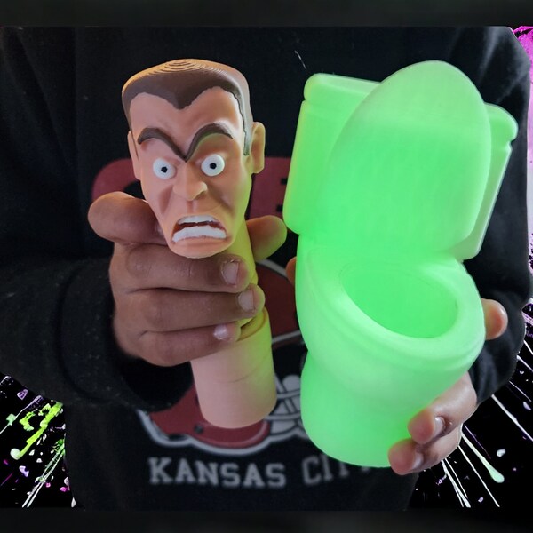 Skibidi Toilet Glow in the Dark - Etsy