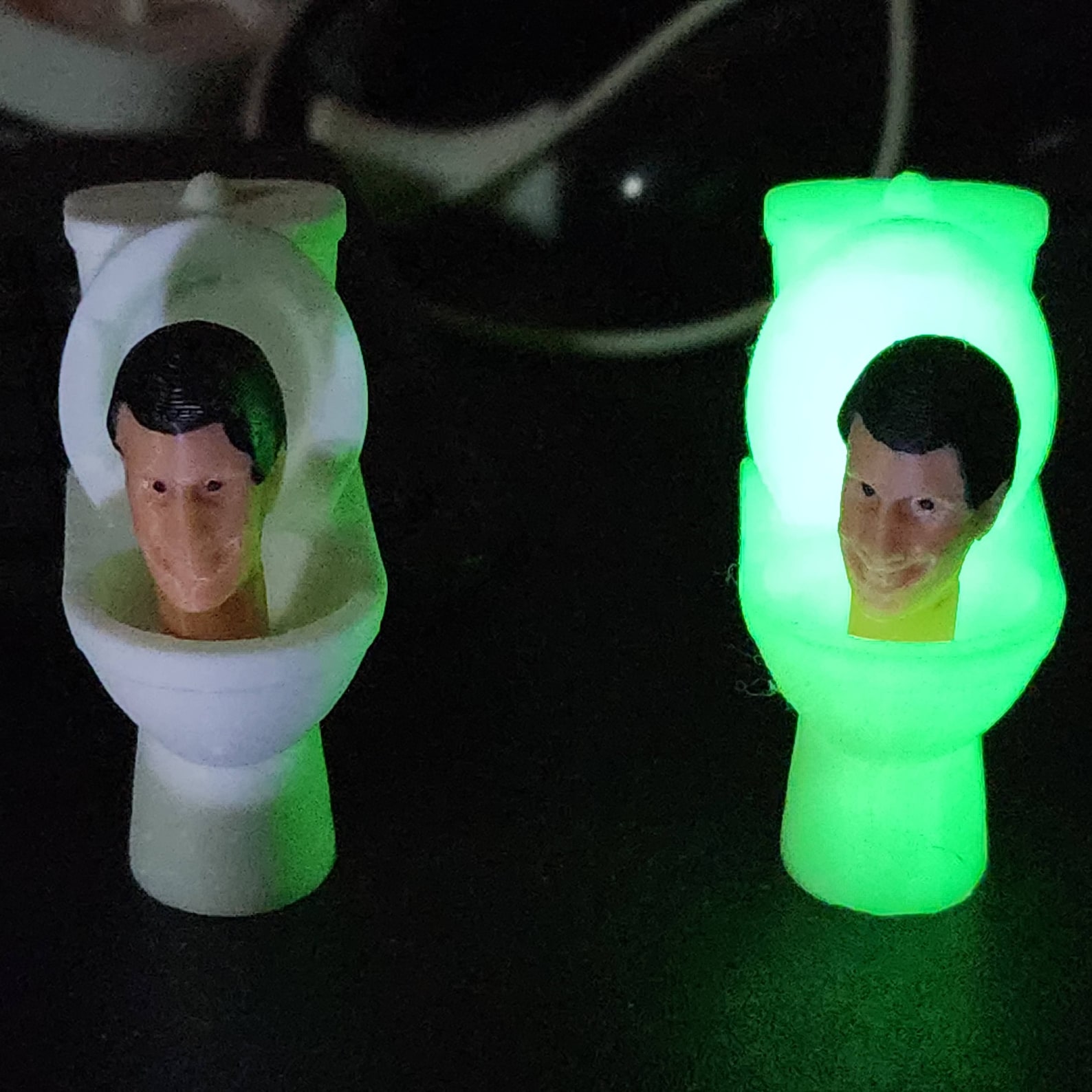 Skibidi Toilet Glow in the Dark Skibity Skibiti Small Skibidi 6cm Etsy