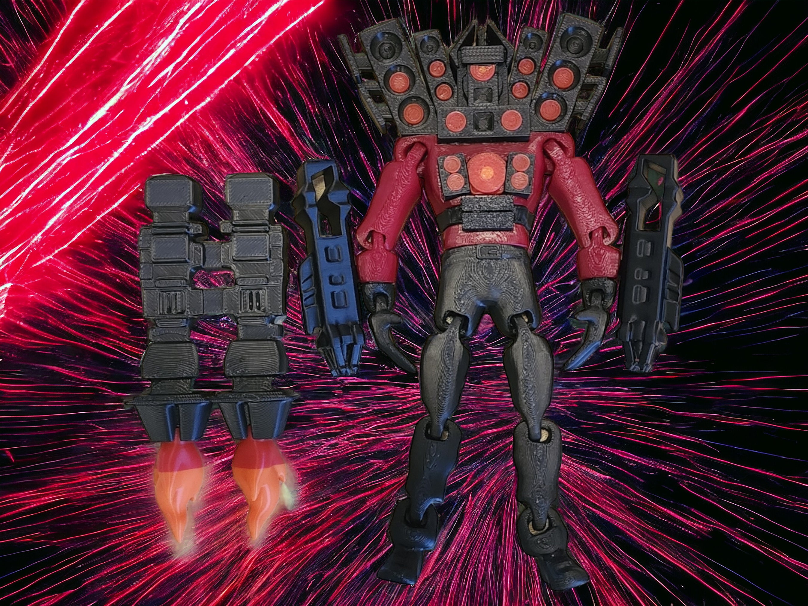 オリジナルメガタイタンスピーカーマン（デュアルバズーカと