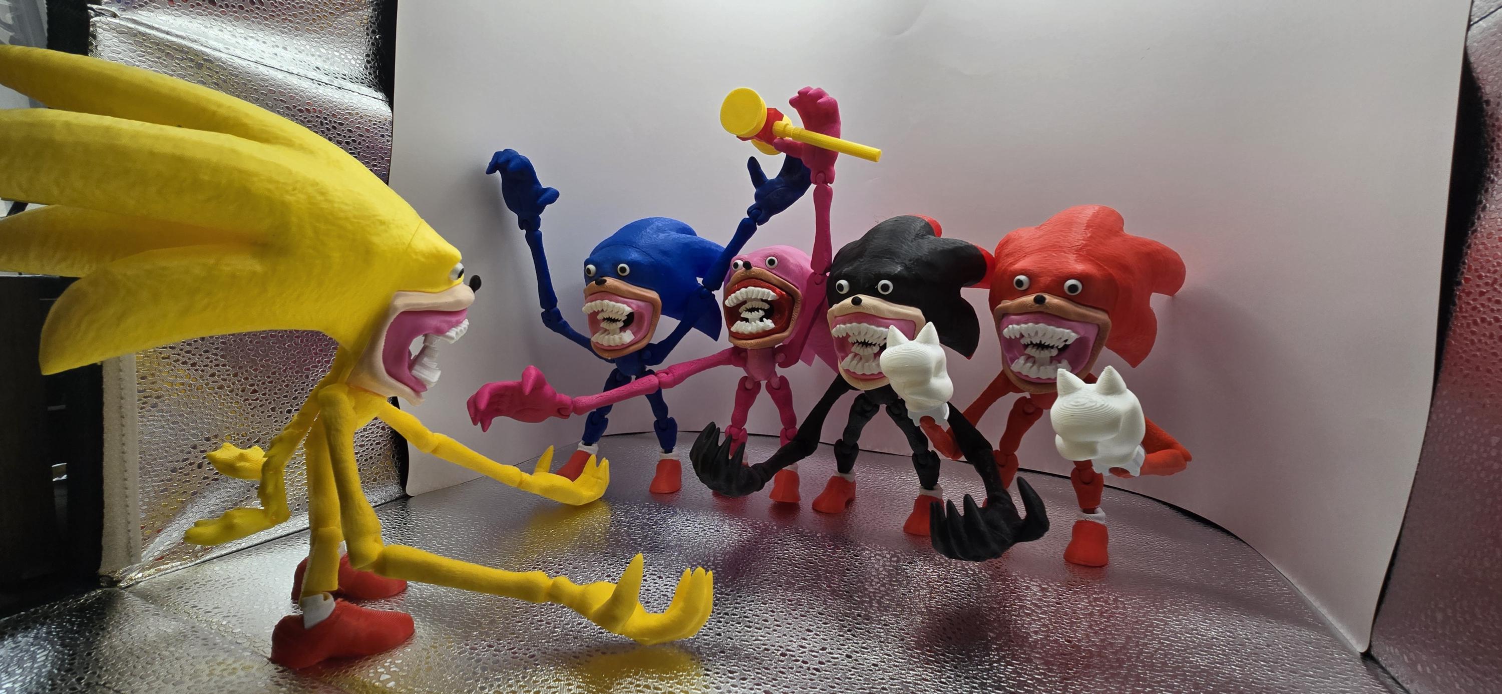 シ*ン様 SUPER SONIKO Conceptfigure 3体 DFORM+ Shin Japan Hero Universe Full Action Deforme