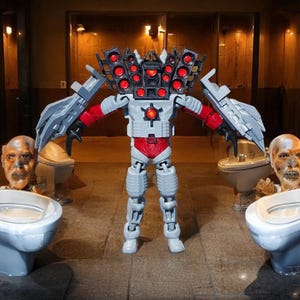 Upgraded Mega Titan Speakerman with Armor ~17cm