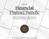 Budget Planner BUNDLE, Printable Personal Finance Binder Financial Monthly Weekly Budget Planner Bill Expense Debt Savings Spending Tracker
